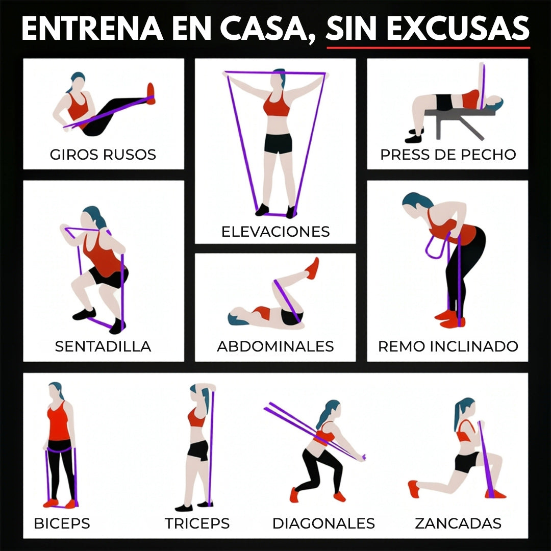 Ligas de Resistencia | Pack con 5 Piezas